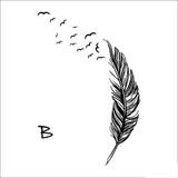 Flying feather Wall Stickers