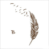 Flying feather Wall Stickers