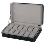 2/6/10/12 Girds Leather/Carbon Fiber Luxury Watch Box