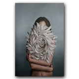 Flower Avatar Girl Canvas Painting