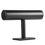 Black Velvet/Leather T Bar Bracelet Organizer